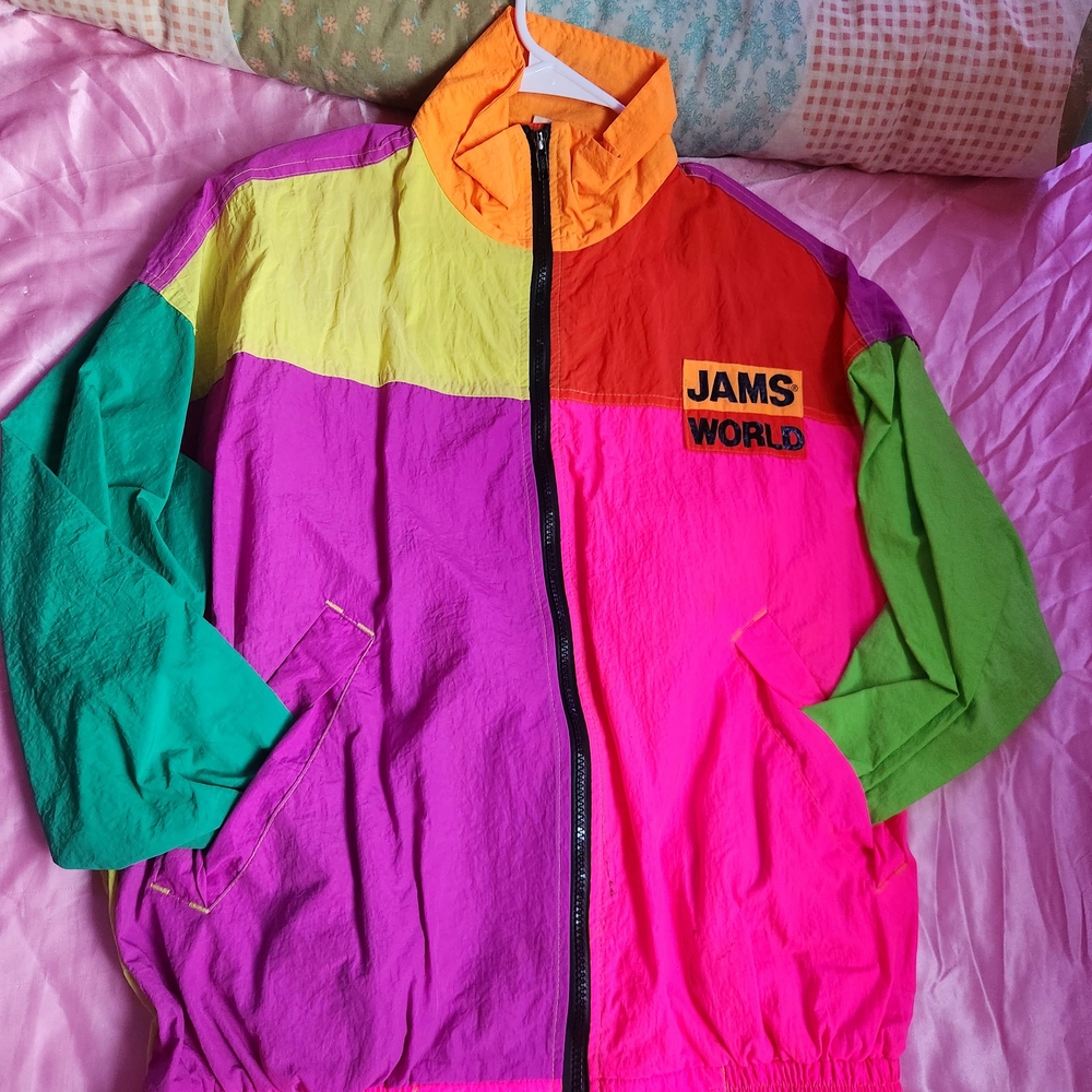 Colorful Jams World Windbreaker Jacket - Picture 2 of 7